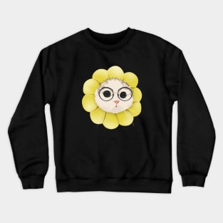 Sun Cat Flower Glasses Crewneck Sweatshirt